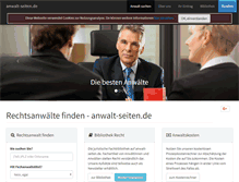 Tablet Screenshot of anwalt-seiten.de